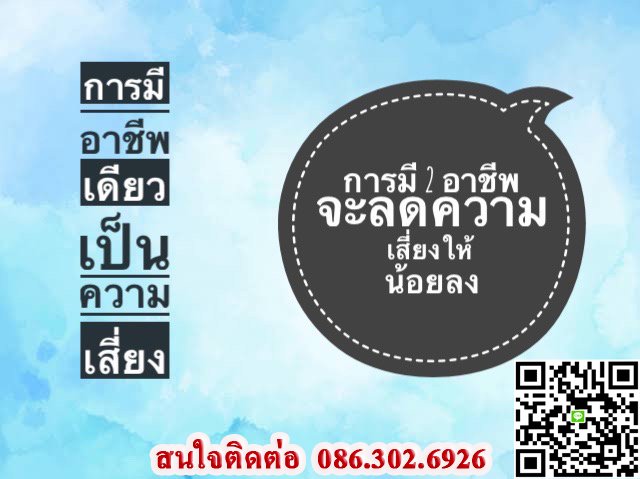 อาชีพเสริม รายได้เพิ่ม